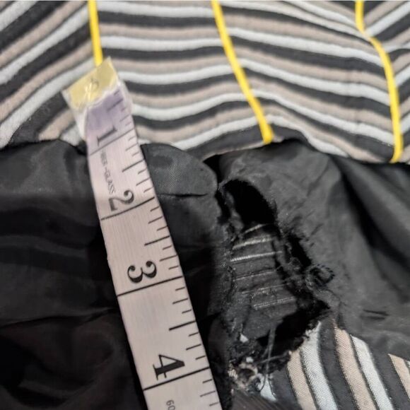 Bensoni 4 Striped Color Block Pencil Skirt Y2K Futuristic VTG Cyberpunk Cosplay - Picture 11 of 12